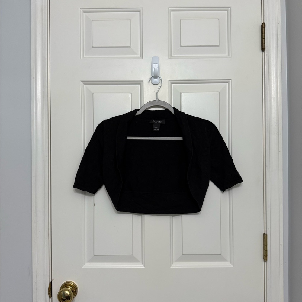 White House Black Market Elegant Black Cardigan